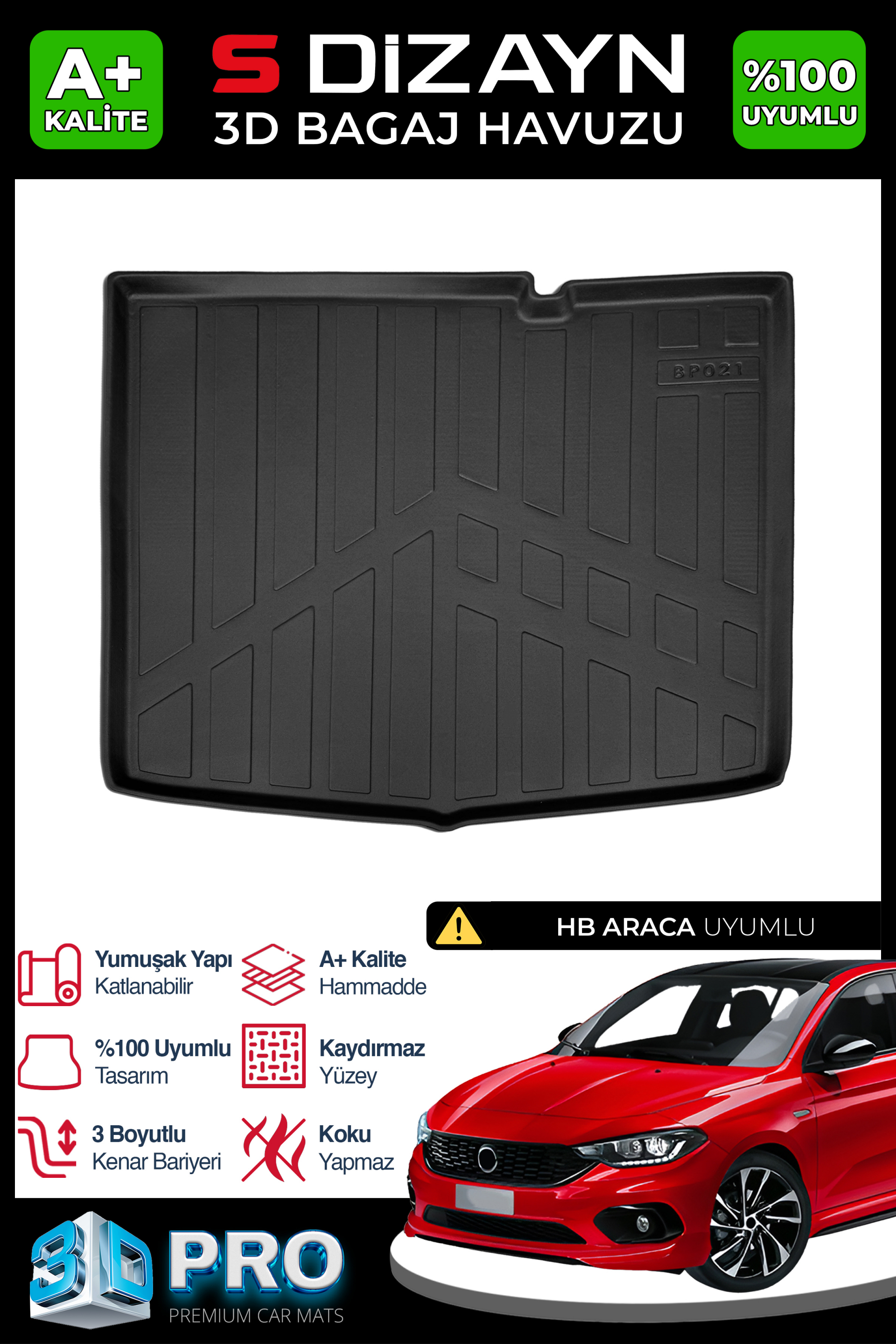 Peugeot 3008 Electric 3D Pro Trunk Mats 2024 After A+ Quality 1