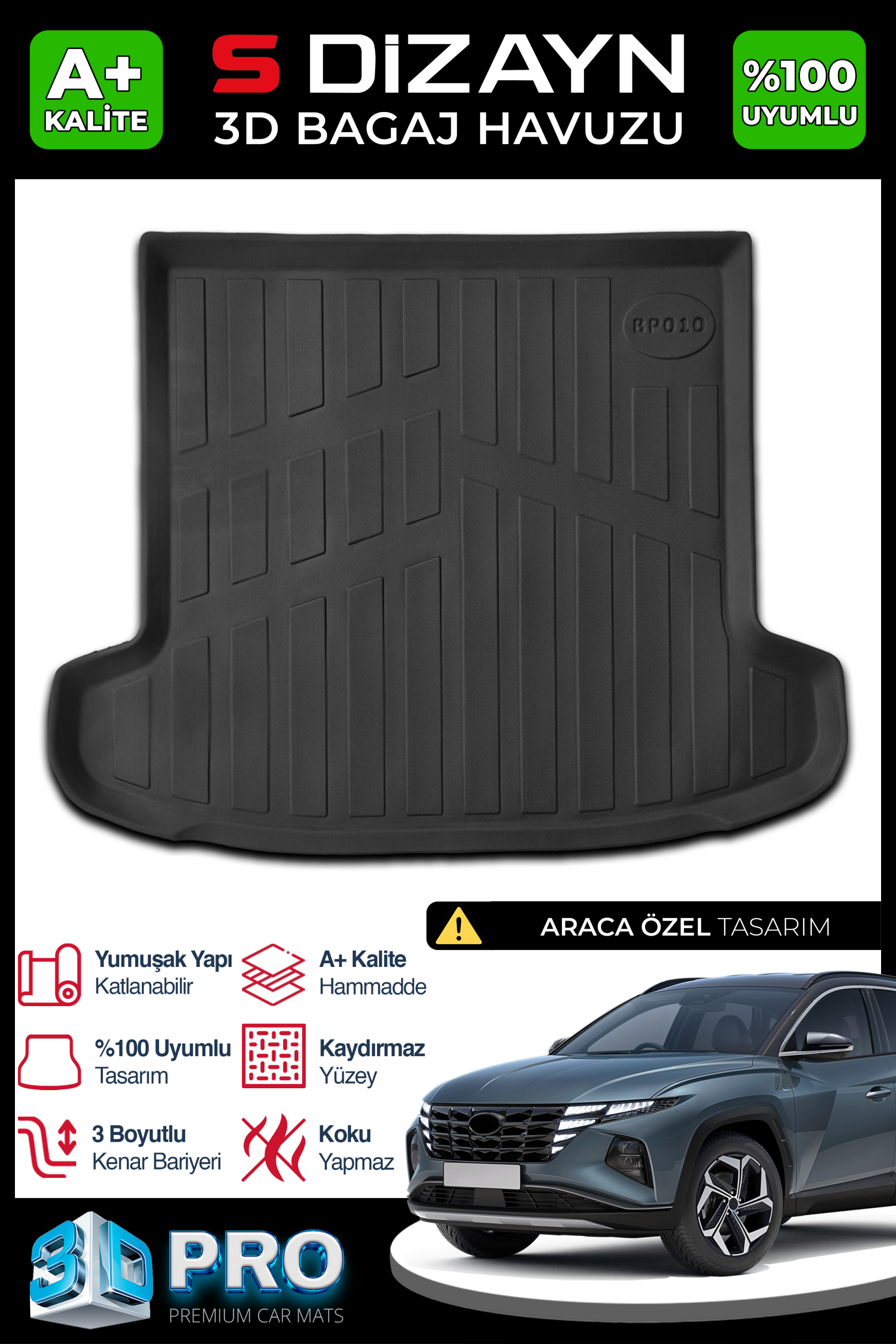 Hyundai Tucson 3D Pro Bagaj Havuzu 2021-2024 1