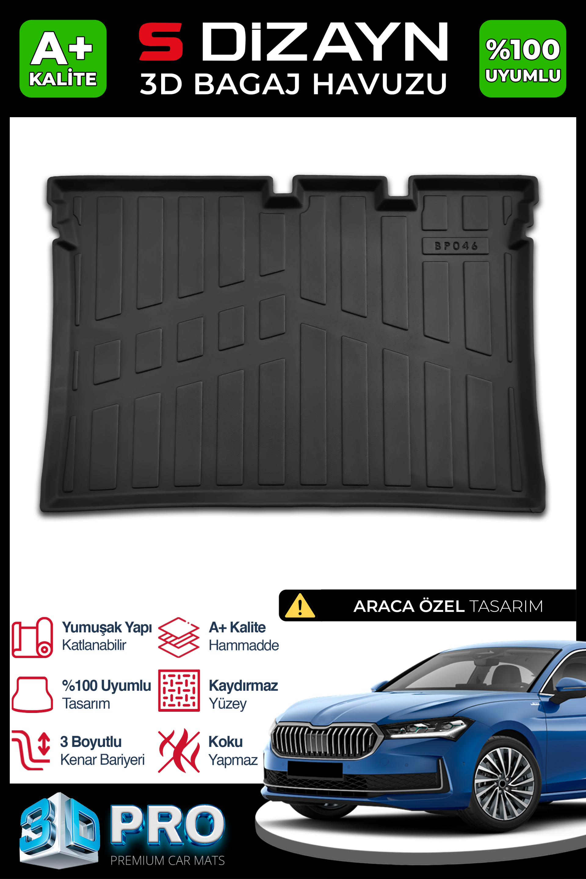 Skoda Superb 3D Pro Trunk Mats 2024 After A+ Quality 1