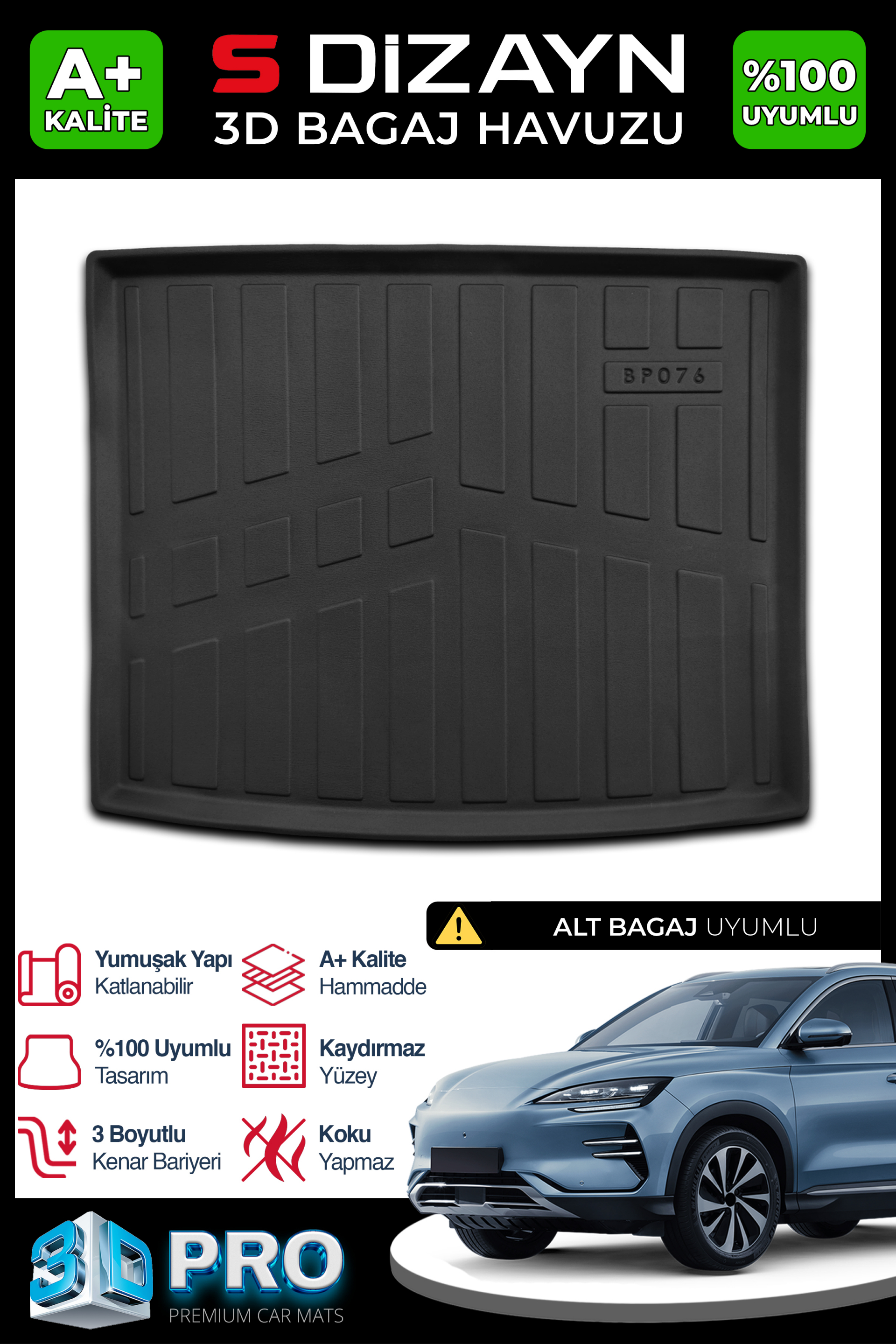 BYD Seal-U 3D Pro Trunk Mats Bottom Trunk 2024 After A+ Quality 1