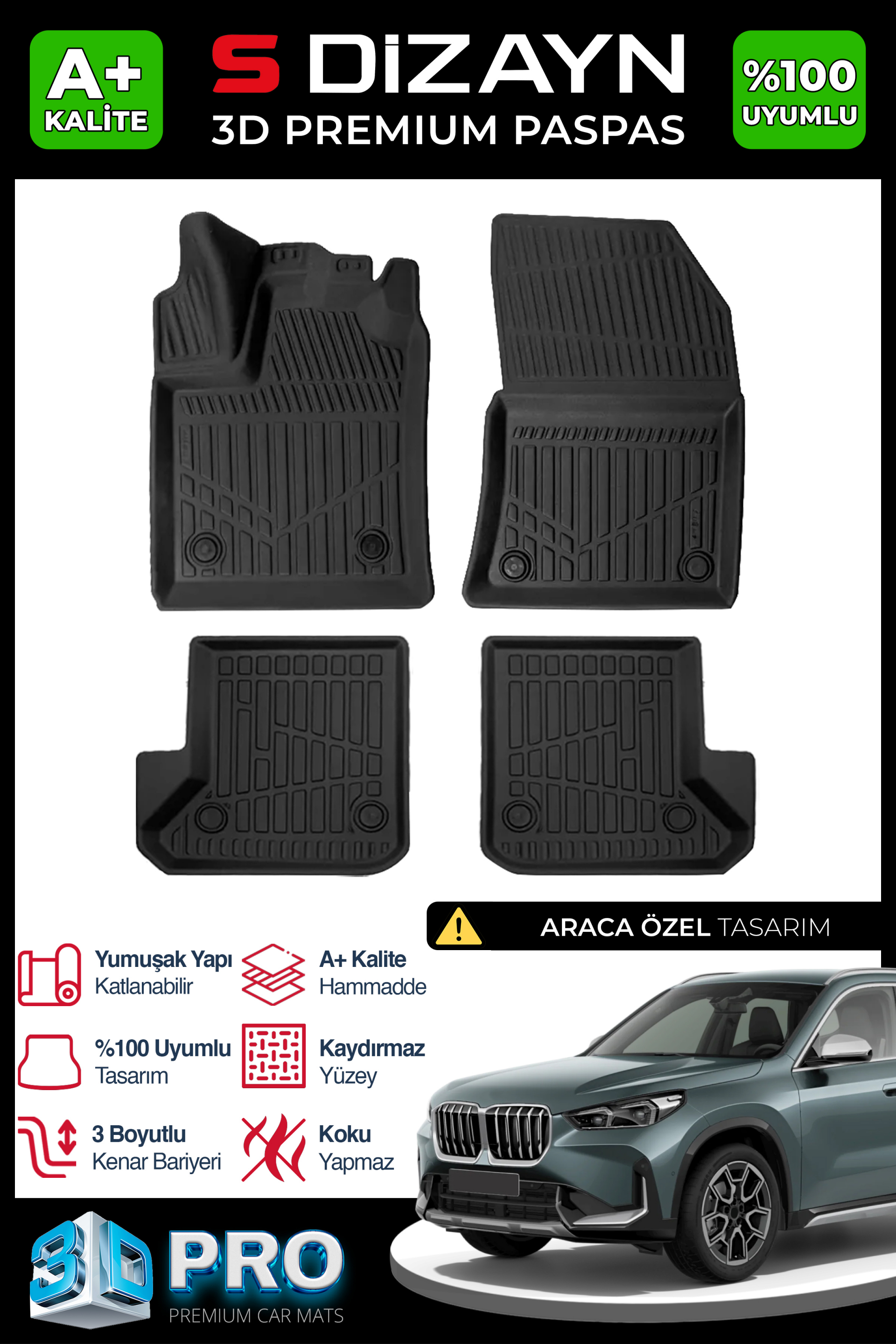 Bmw X1 U11 Phev 3D Pro Car Mats 2022 After A+ Quality