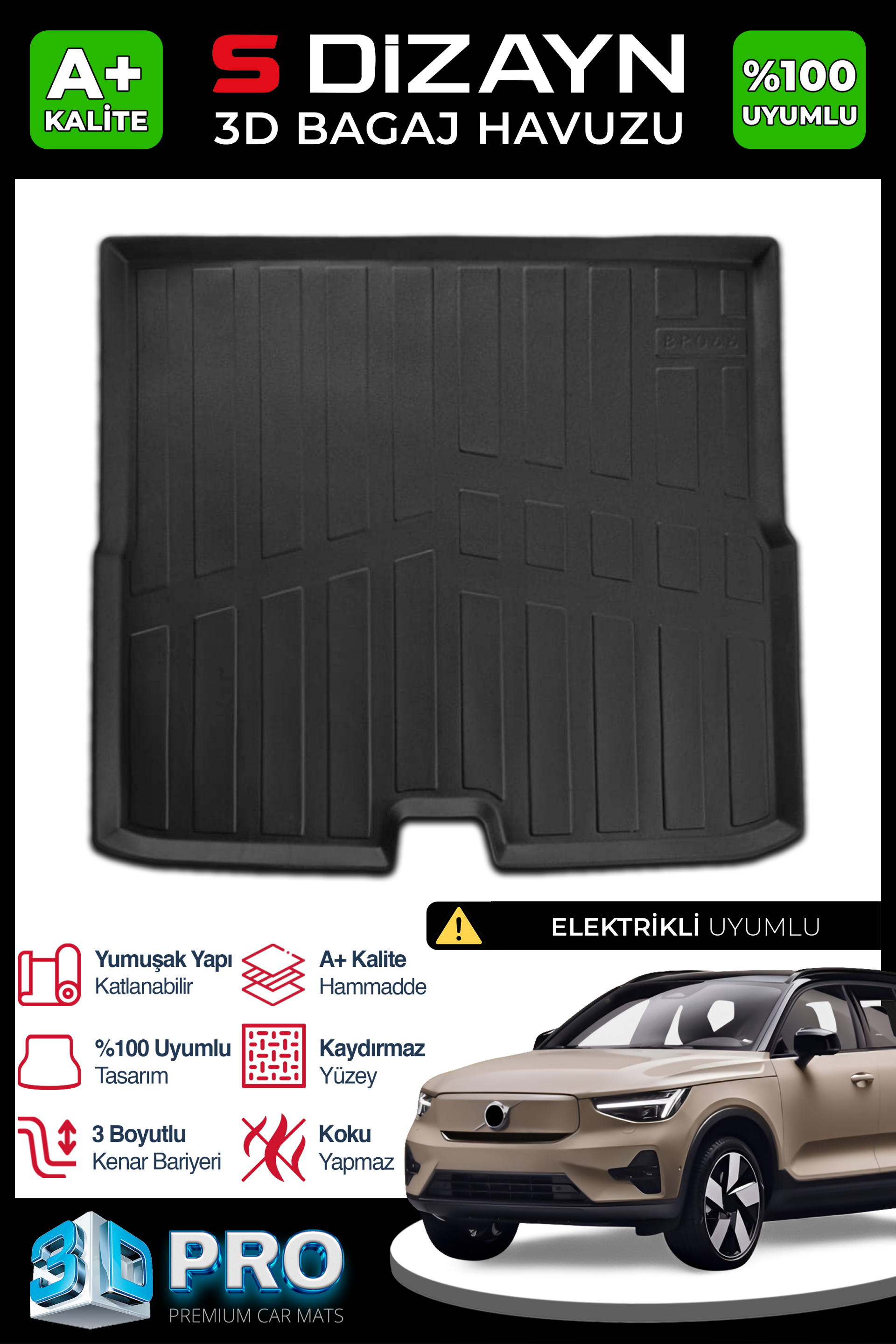 Fiat Egea HB 3D Pro Trunk Mats 2016 After A+ Quality 1