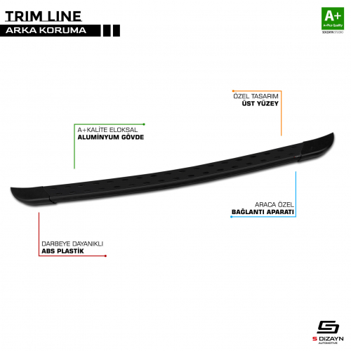 Trimline Arka Koruma Siyah 1