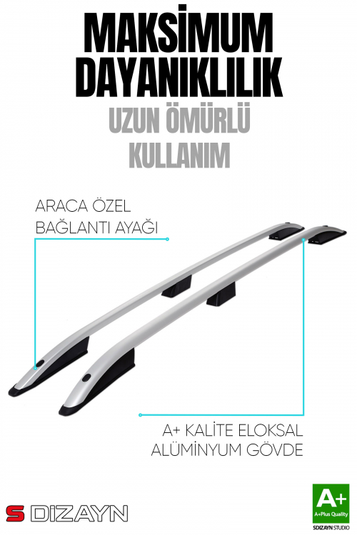 Tavan Çıtası Gri 4 Dikey