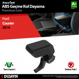 S-Dizayn Ford Courier Kol Dayama Kolçak Geçmeli ABS Siyah 2014-2022 A+Kalite