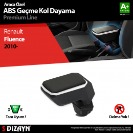 S-Dizayn Renault Fluence Kol Dayama Kolçak Geçmeli ABS Gri 2010 Üzeri A+Kalite