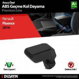 S-Dizayn Renault Fluence Kol Dayama Kolçak Geçmeli ABS Siyah 2010 Üzeri A+Kalite