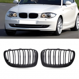 S-Dizayn Bmw 1 Serisi E81/E87 Ön Panjur Böbrek Mat Siyah M1 Model 2008-2012