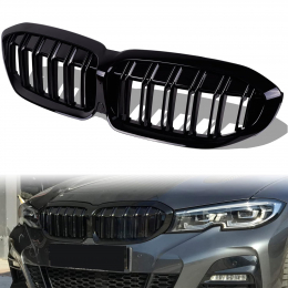 S-Dizayn Bmw 3 Serisi G20/G28 Ön Panjur Böbrek Parlak Siyah Piano Black M3 Model 2017 Üzeri