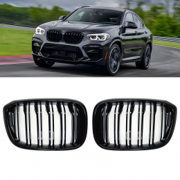 S-Dizayn Bmw X4 G02 Ön Panjur Böbrek Parlak Siyah Piano Black M X4 Model 2018 Üzeri