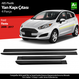 S-Dizayn Ford Fiesta ABS Plastik Yan Kapı Koruma Çıtası 2009-2017 A+ Kalite