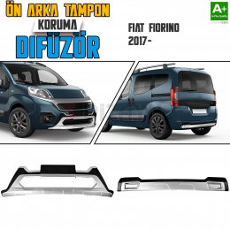 S-Dizayn Fiat Fiorino Ön ve Arka Tampon Koruma Difüzör Seti 2017 Üzeri A+ Kalite