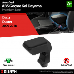 S-Dizayn Dacia Duster Kol Dayama Kolçak Geçmeli ABS Siyah 2009-2018