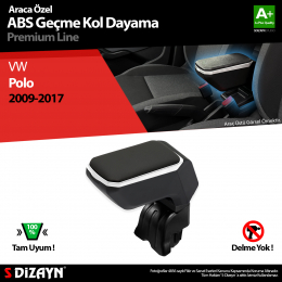 S-Dizayn VW Polo Kol Dayama Kolçak Geçmeli ABS Gri 2009-2017