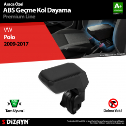 S-Dizayn VW Polo Kol Dayama Kolçak Geçmeli ABS Siyah 2009-2017