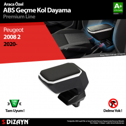 S-Dizayn Peugeot 2008 2 Kol Dayama Kolçak Geçmeli ABS Gri 2020 Üzeri A+Kalite