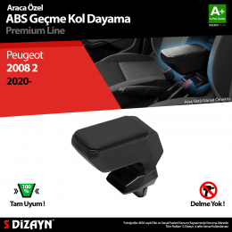 S-Dizayn Peugeot 2008 2 Kol Dayama Kolçak Geçmeli ABS Siyah 2020 Üzeri A+Kalite