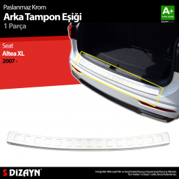 S-Dizayn Seat Altea XL Krom Arka Tampon Eşiği 2007 Üzeri