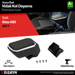 S-Dizayn Seat Ibiza ABS Vidalı Kol Dayama Kolçak Gri 2017 Üzeri A+Kalite