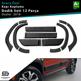 S-Dizayn Dacia Duster 2 Kapı Koruma ve Çamurluk Kaplaması Dodik Seti 2018 Üzeri 12 Prç A+ Kalite