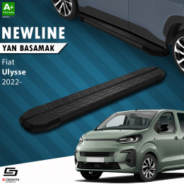 S-Dizayn Fiat Ulysse Uzun Şase NewLine Siyah Yan Basamak 243 Cm 2022 Üzeri A+ Kalite