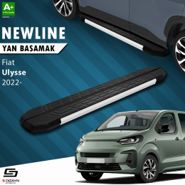 S-Dizayn Fiat Ulysse Uzun Şase NewLine Aluminyum Yan Basamak 243 Cm 2022 Üzeri A+ Kalite