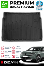 S-Dizayn Citroen C4 Hybrid 3D Pro Bagaj Havuzu Üst Bagaj 2025 Üzeri A+ Kalite