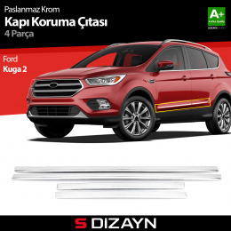 S-Dizayn Ford Kuga 2 Kapı Koruma Çıtası Krom 2013-2019
