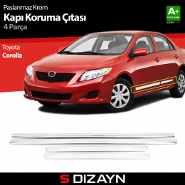 S-Dizayn Toyota Corolla Kapı Koruma Çıtası Krom 2007-2013
