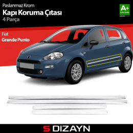 S-Dizayn Fiat Grande Punto Kapı Koruma Çıtası Krom 2006-2018