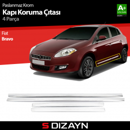 S-Dizayn Fiat Bravo Kapı Koruma Çıtası Krom 2008-2013