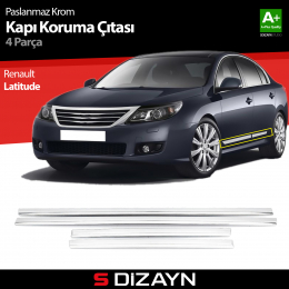 S-Dizayn Renault Latitude Kapı Koruma Çıtası Krom 2010-2015