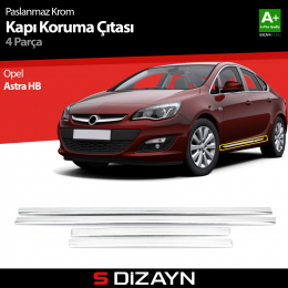 S-Dizayn Opel Astra H HB Kapı Koruma Çıtası Krom 2004-2013