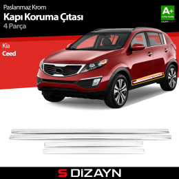 S-Dizayn Kia Ceed Kapı Koruma Çıtası Krom 2006-2010