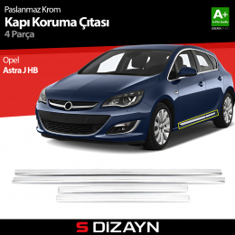 S-Dizayn Opel Astra J HB Kapı Koruma Çıtası Krom 2010-2015