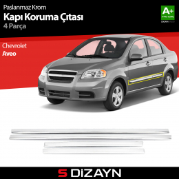 S-Dizayn Chevrolet Aveo SD Kapı Koruma Çıtası Krom 2006-2010