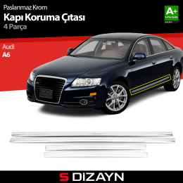 S-Dizayn Audi A6 Kapı Koruma Çıtası Krom 2012-2018