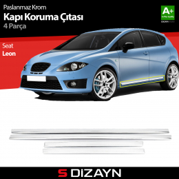 S-Dizayn Seat Leon Kapı Koruma Çıtası Krom 2006-2012