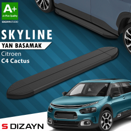 S-Dizayn Citroen C4 Cactus Skyline Siyah Yan Basamak 183 Cm 2014 Üzeri A+ Kalite