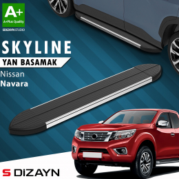 S-Dizayn Nissan Navara 3 Skyline Krom Yan Basamak 203 Cm 2015 Üzeri A+ Kalite