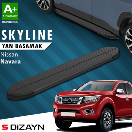 S-Dizayn Nissan Navara 3 Skyline Siyah Yan Basamak 203 Cm 2015 Üzeri A+ Kalite
