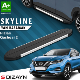 S-Dizayn Nissan Qashqai 2 Skyline Aluminyum Yan Basamak 173 Cm 2014-2021 A+ Kalite