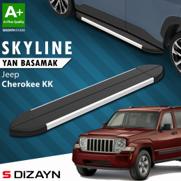 S-Dizayn Jeep Cherokee KK Skyline Aluminyum Yan Basamak 153 Cm 2008-2012 A+ Kalite