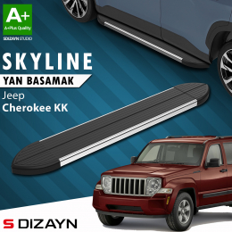 S-Dizayn Jeep Cherokee KK Skyline Krom Yan Basamak 153 Cm 2008-2012 A+ Kalite