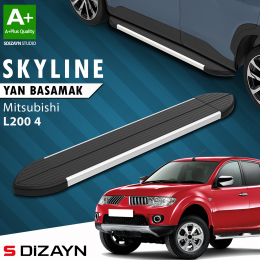 S-Dizayn Mitsubishi L200 4 Skyline Aluminyum Yan Basamak 193 Cm 2006-2015 A+ Kalite