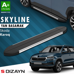 S-Dizayn Skoda Karoq Skyline Krom Yan Basamak 173 Cm 2018 Üzeri A+ Kalite