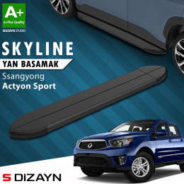 S-Dizayn Ssangyong Actyon Sports Skyline Siyah Yan Basamak 203 Cm 2007-2018 A+ Kalite