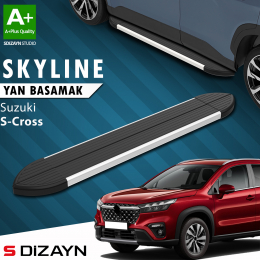 S-Dizayn Suzuki SX4 2 S-Cross Skyline Aluminyum Yan Basamak 173 Cm 2014-2021 A+ Kalite