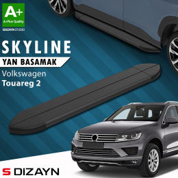 S-Dizayn VW Touareg 2 Skyline Siyah Yan Basamak 193 Cm 2010-2018 A+ Kalite