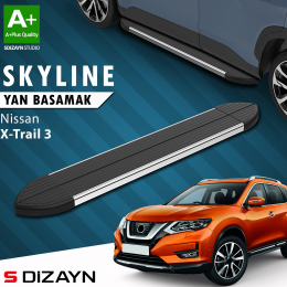 S-Dizayn Nissan X-Trail T32 Skyline Krom Yan Basamak 183 Cm 2014-2022 A+ Kalite